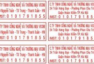 Dịch vụ khắc dấu mã số thuế giá rẻ tại huyện Bình Liêu